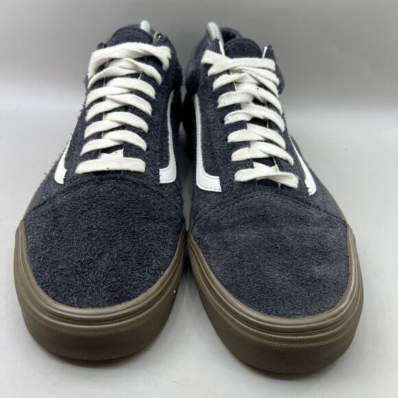 Vans Old Skool Hairy Suede Skate Shoes Men Size 11.5 Gray Black Low Top Sneakers - Picture 2 of 8